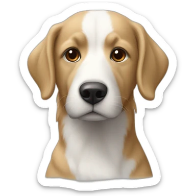 Un chien de race épagneul breton sticker