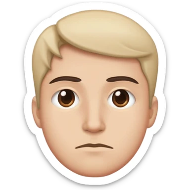 A whatever face like ￼side eye  sticker