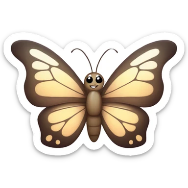 kawaii butterfly sticker