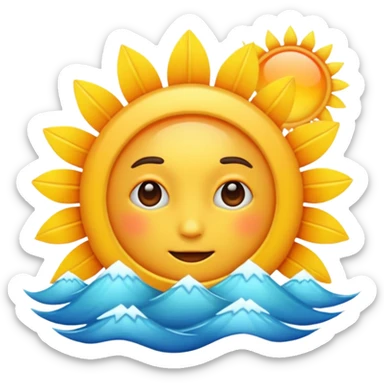 Sunrise sticker