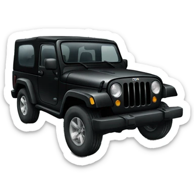 Black jeep sticker