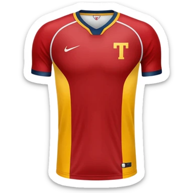 red, yellow, white titan jersey sticker
