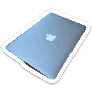 MacBook Air blue color sticker