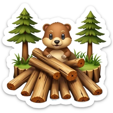 beaver dam sticker