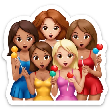 Spice girls, chupa chups lollipop sticker