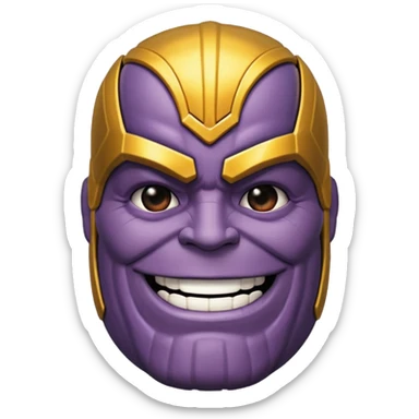 thanos zesty smile sticker