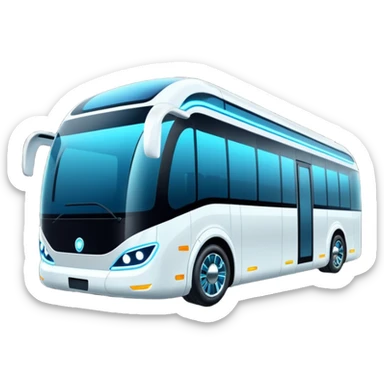 cyber luxury future self driving bus auto vehicle sticker