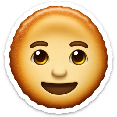 Buñuelo covered in cinnamon sugar sticker