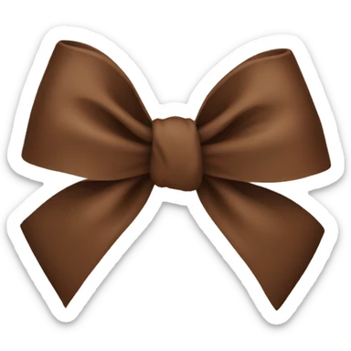 Brown bow  sticker