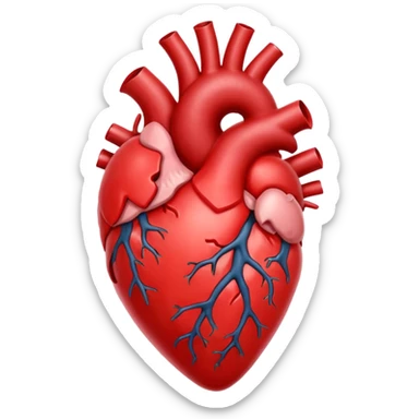 Create an emoji that vomits an avalanche of anatomical hearts🤮🫀 sticker