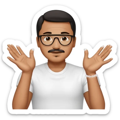 Salt baes hands as he does the salt thing sticker