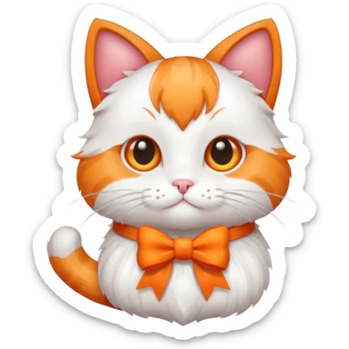 котик з бантіком sticker