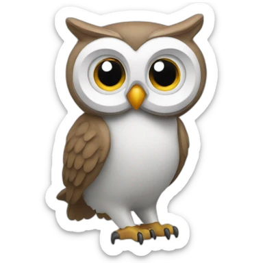 Owl with GE aerospace sticker