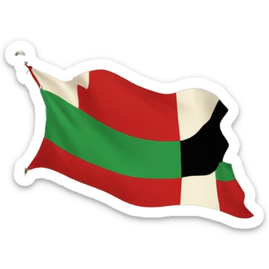 Arab revolt flag 1917 sticker