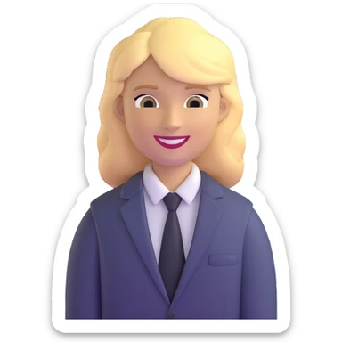 Oleg Tinkov, smiling, blond hair, business casual sticker