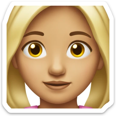 Pretty little girl aged 10 sticker