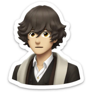 dazai osamu, port mafia sticker