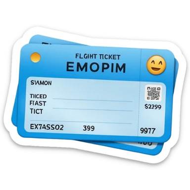 I will buy the flight ticket sticker