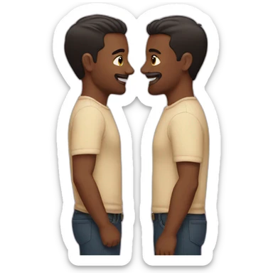 gay couple men sticker