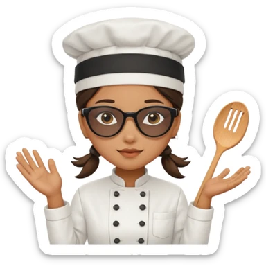 girl Chef with sunglasses sticker