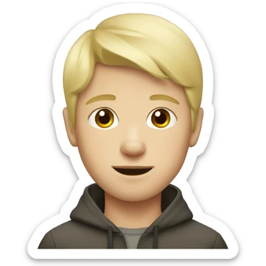 Blonde russian boy sticker