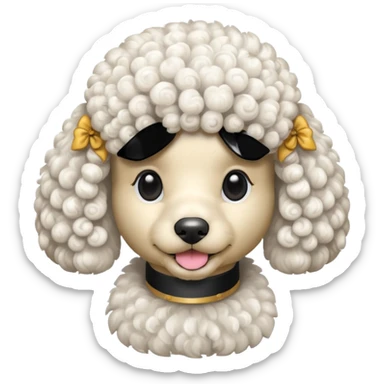 Perro poddle sticker
