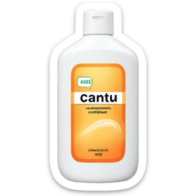 large bottle of hair conditioner with a label that says cantu sticker
