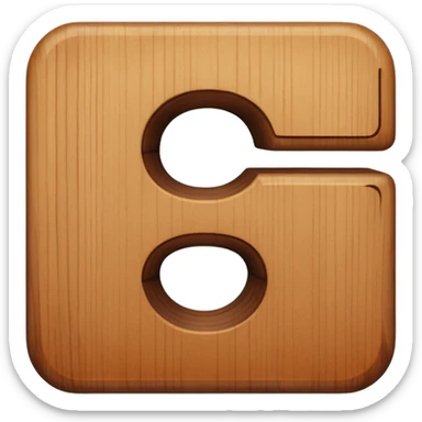 the letter G in a block sticker