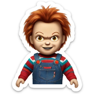 chucky doll sticker