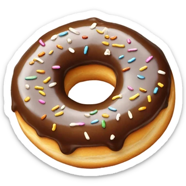 Glazed donut sticker