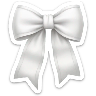 white bow sticker