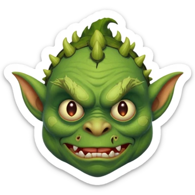 Ugly goblin  sticker