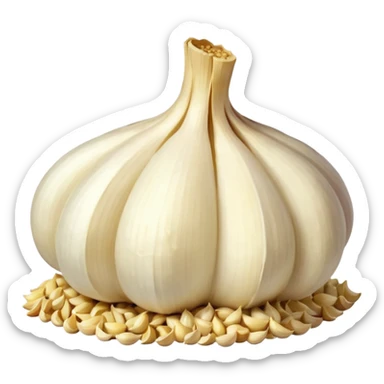 pressed garlic sticker