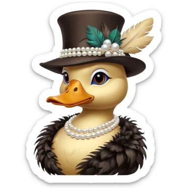 socialite duck sticker