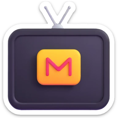 movie streaming app icon sticker