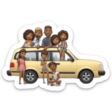 family road trip sticker