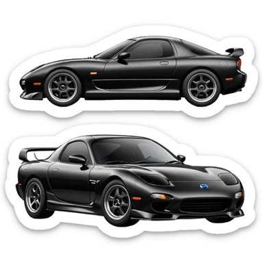 Mazda RX-7 MK4 best view  sticker