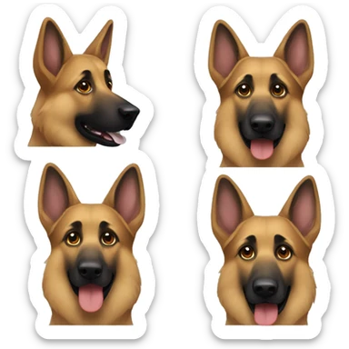 german shepherd  sticker
