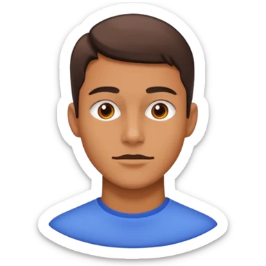 A person who has the sharpest jawline sticker