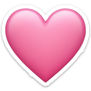 Sweet pink heart sticker