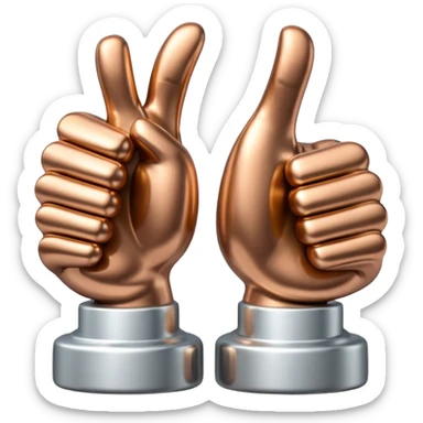 👍 and 👎 combined together sticker