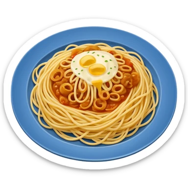 nur spaghetti ohne soße sticker