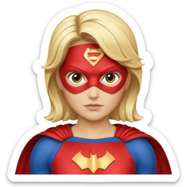 Flash super hero women blonde sticker