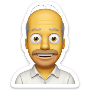 Homer simson sticker