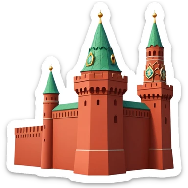 Red Tower Kremlin Moscow  sticker