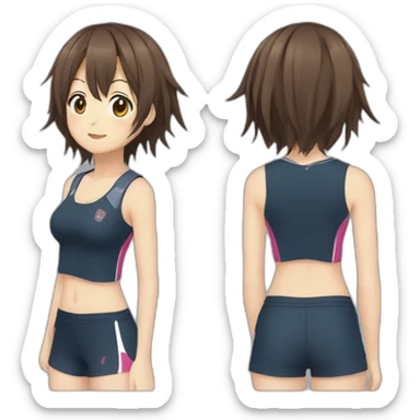 Haruhi Suzumiya In sportswear sticker
