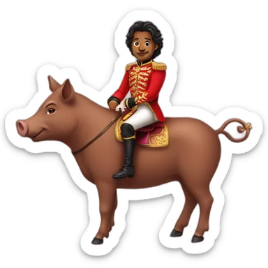Prince on a pig sticker