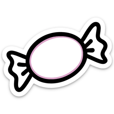 Make the hand drawn pink object icon's lines much thicker, keep the pink color, no fill, transparent background. sticker