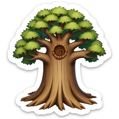 create a dnd style tree log.png using 48x48 pixels size sticker