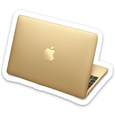 Gold macbook sticker